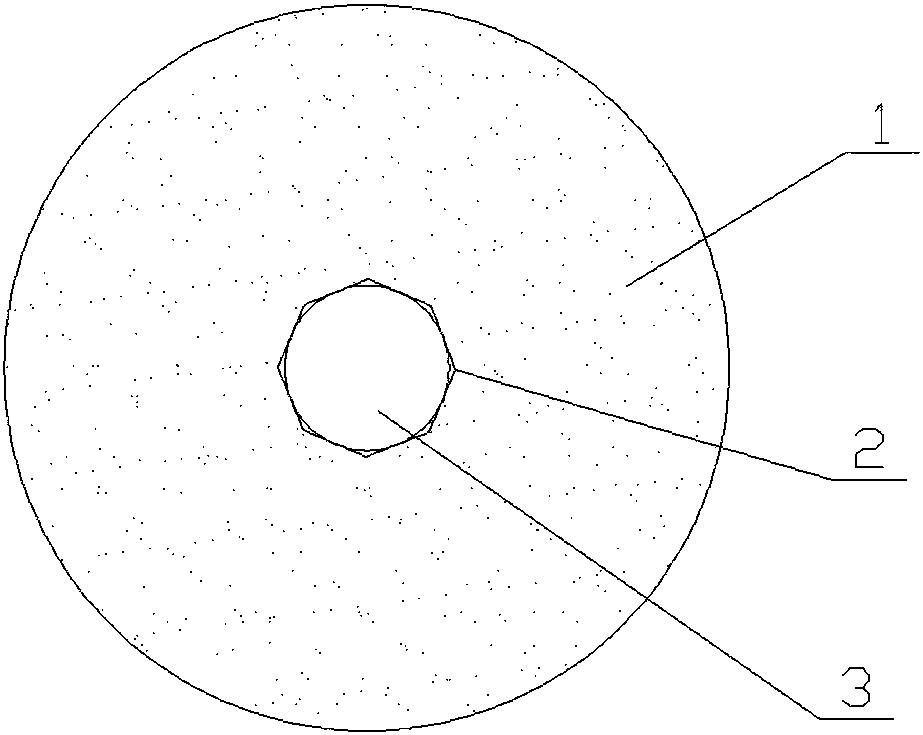 一种双孔型固结砂轮