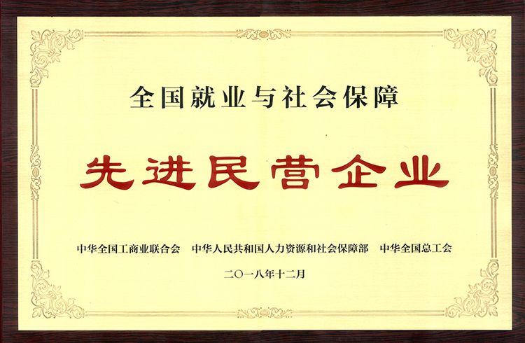 济南圣泉集团荣获“全国就业与社会保障先进民营企业”称号